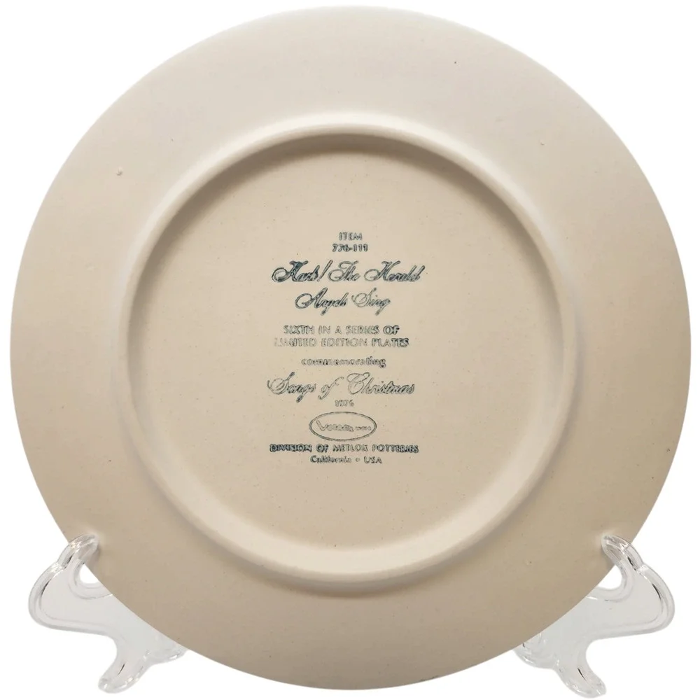 Vernon Ware Metlox 1976 Christ Plate 